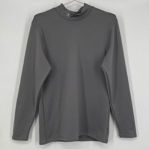 Women's Gray Champion Mock Neck, M